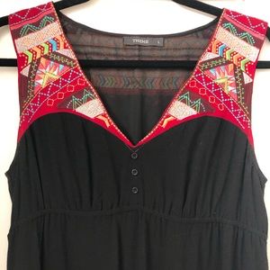 Embroidered Maxi Dress